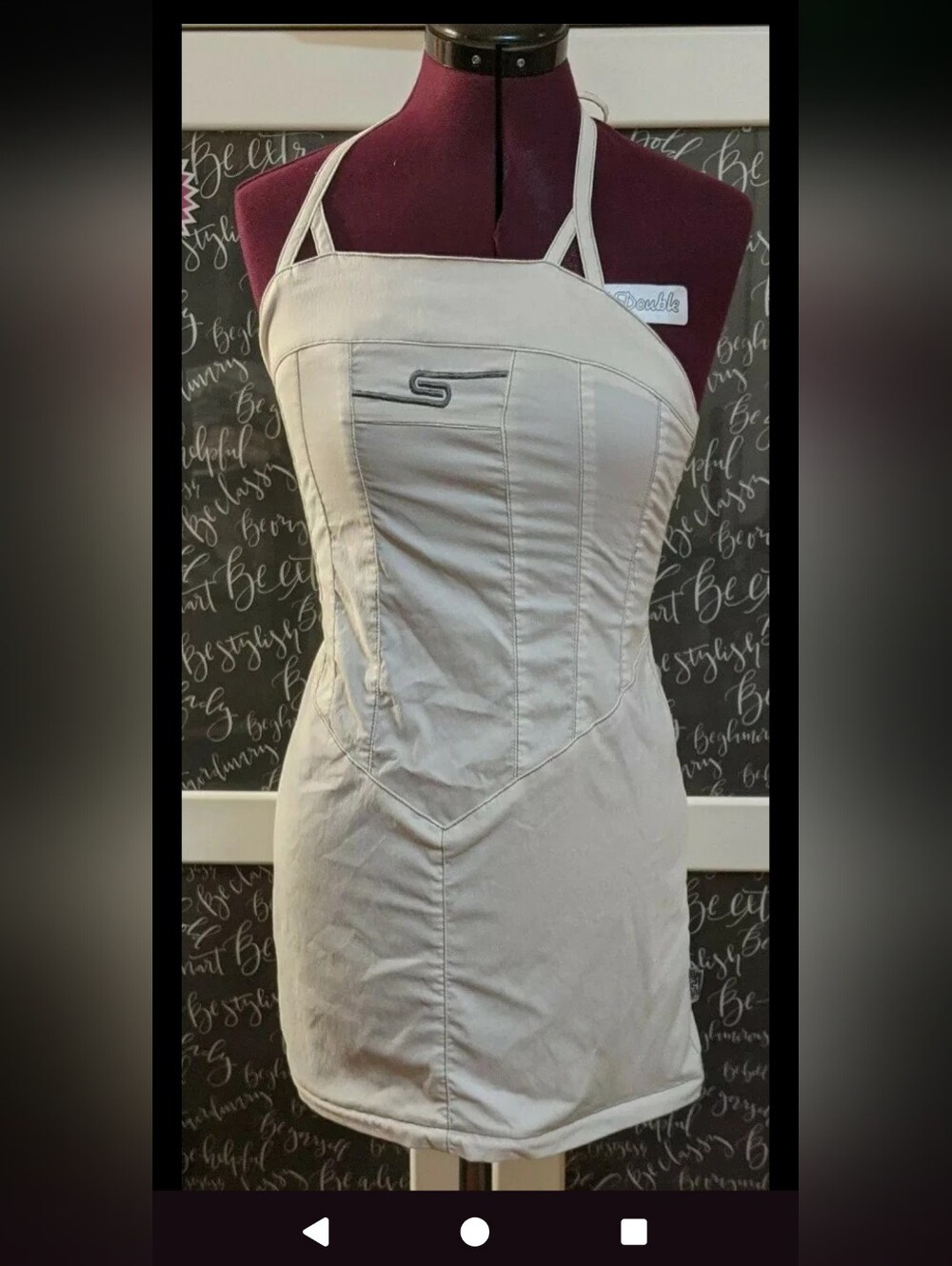 Snug Industries Adjustable Length Halter Dress Rave Cyber Y2K Vintage